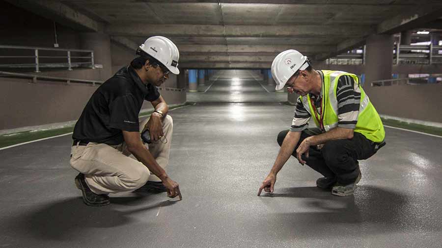 assessing protective concrete coatings
