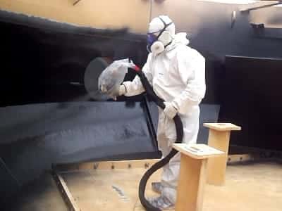 Leak proofing mining water tanks in Peru