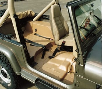 Blast-resistant flooring mats