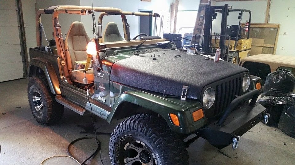 raptor liner paint job jeep