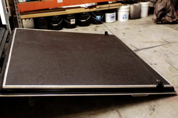 Coated trailer ramp