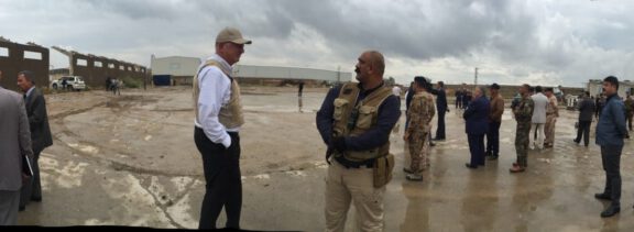 Garry at Baghdad test site