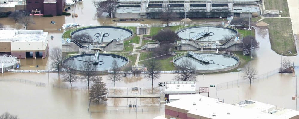 Wastewater Flooded Plant