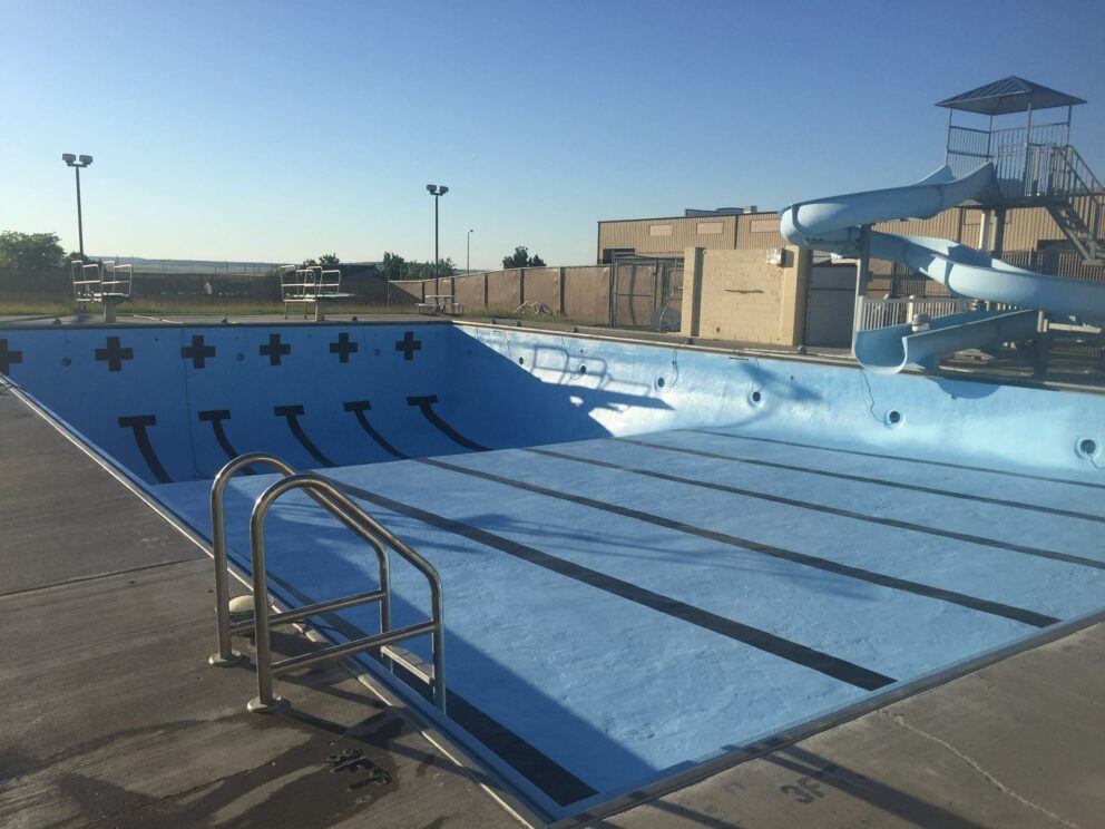 Renovating A Swimming Pool Deck With Polyurea Coatings 5 Pool after ArmorThane Coating2 min