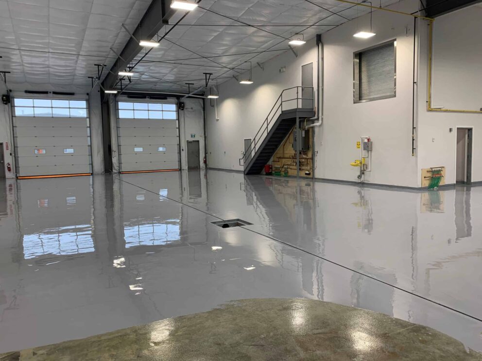 Website Pic 23 Polyurea Industrial Floor Coating at Truck Repair Facility scaled 1