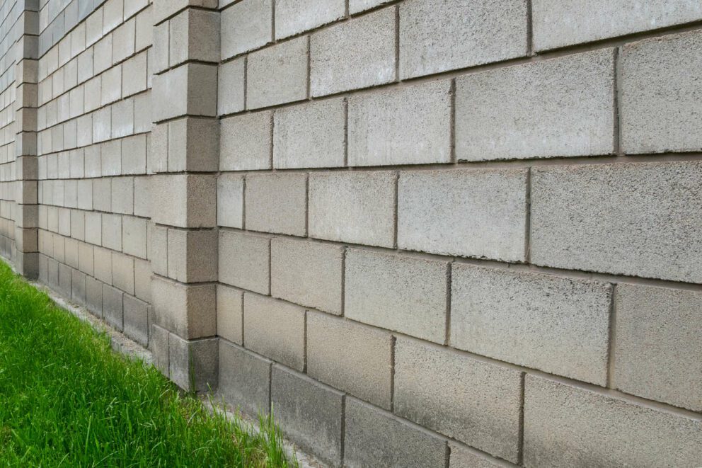concrete block walls