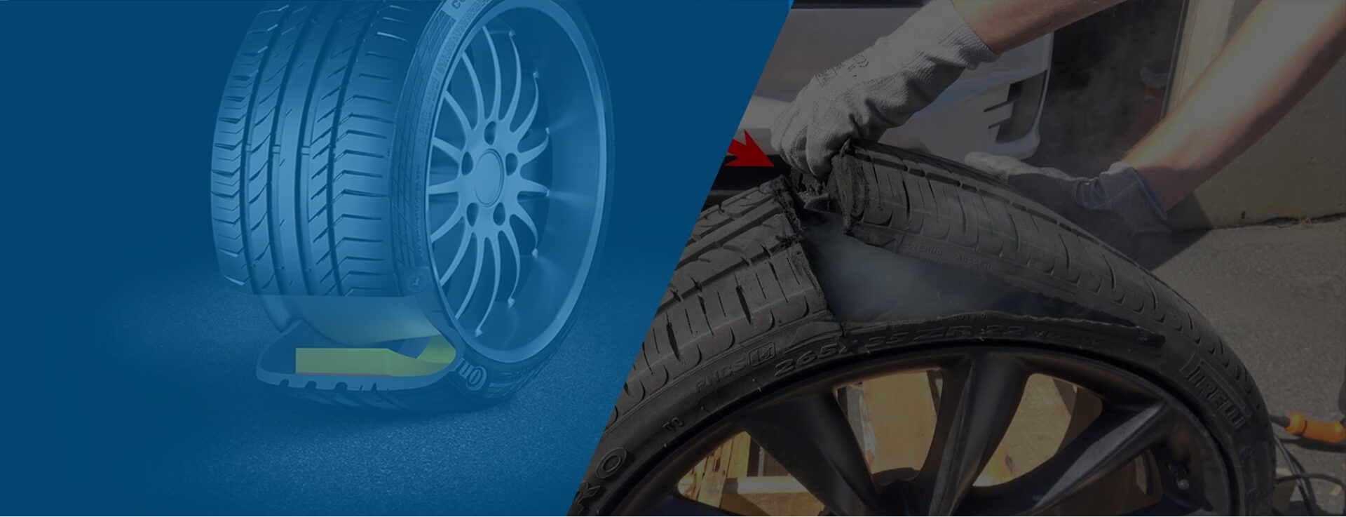 foam tires slider