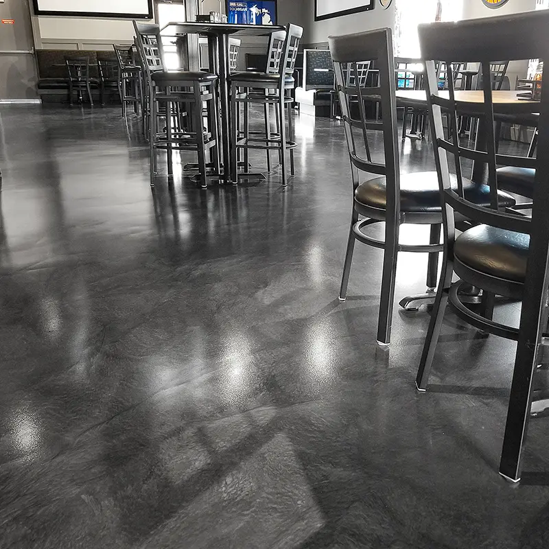 Plant Room Bund Lining / Waterproofing 9 Grand Rapids Metallic Epoxy at Freds Pizza