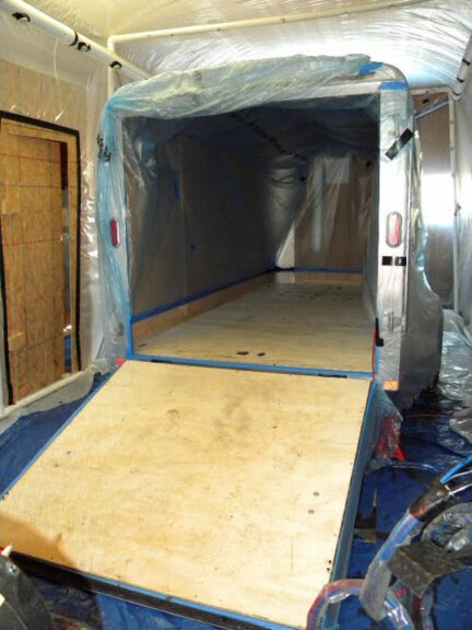 Trailer floor before