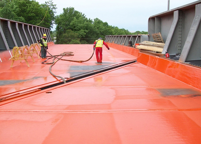 Plant Room Bund Lining / Waterproofing 1 polyurea waterproof bridge coating company contractor