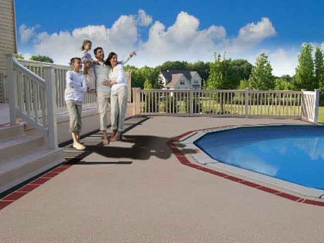 Enhance your pool decking