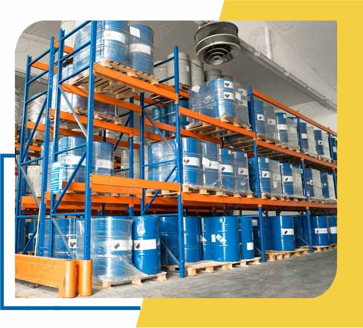 About Armorthane 6 ArmorThane Warehouse Barrels Yellow trim