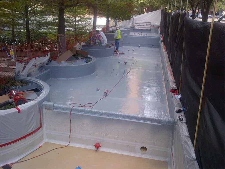 Residential & Commercial Construction Coatings 8 Polyurea Outdoor Fountain