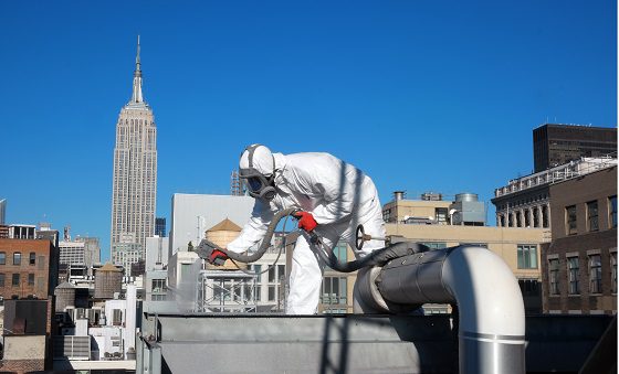Spraying Top Of Cooling Tower