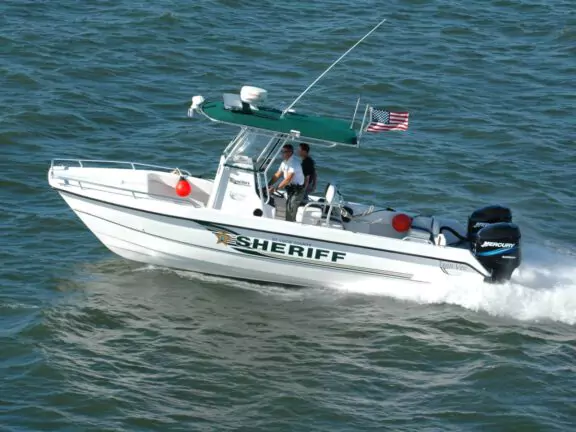 Coating of police and military water patrol boats