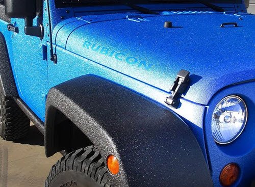 Blue Jeep bedliner paint jobs