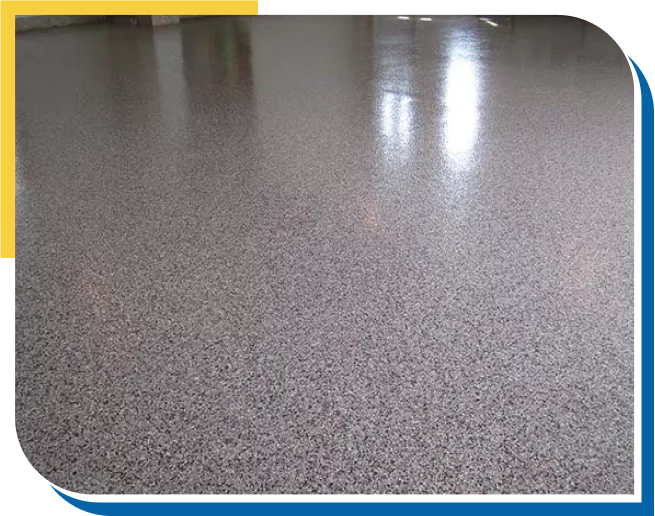 Smooth epoxy-coated garage floor
