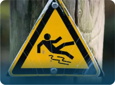 warning sign for wet floor