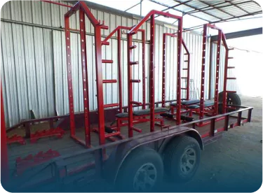 Metal truck Racks for Heavy Equipment Storage