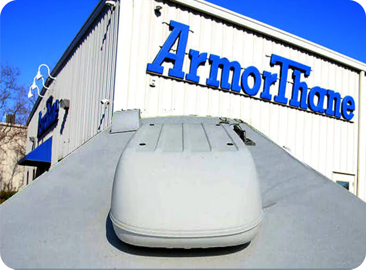 ArmorThane branding on industrial building