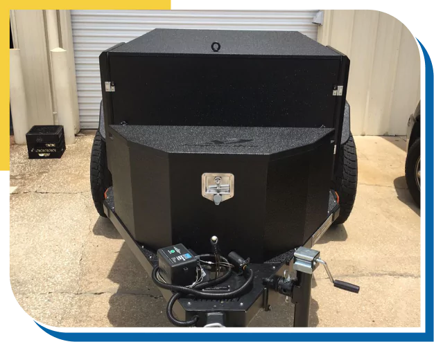 Polyurea coating for compact cargo trailer