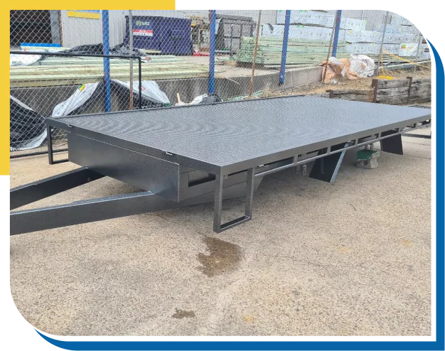 Custom Steel Trailer Coatings Frame