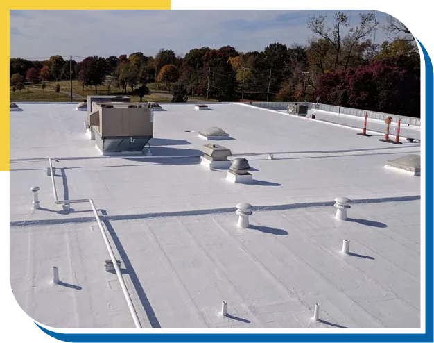 Flat roof applications and HVAC units
