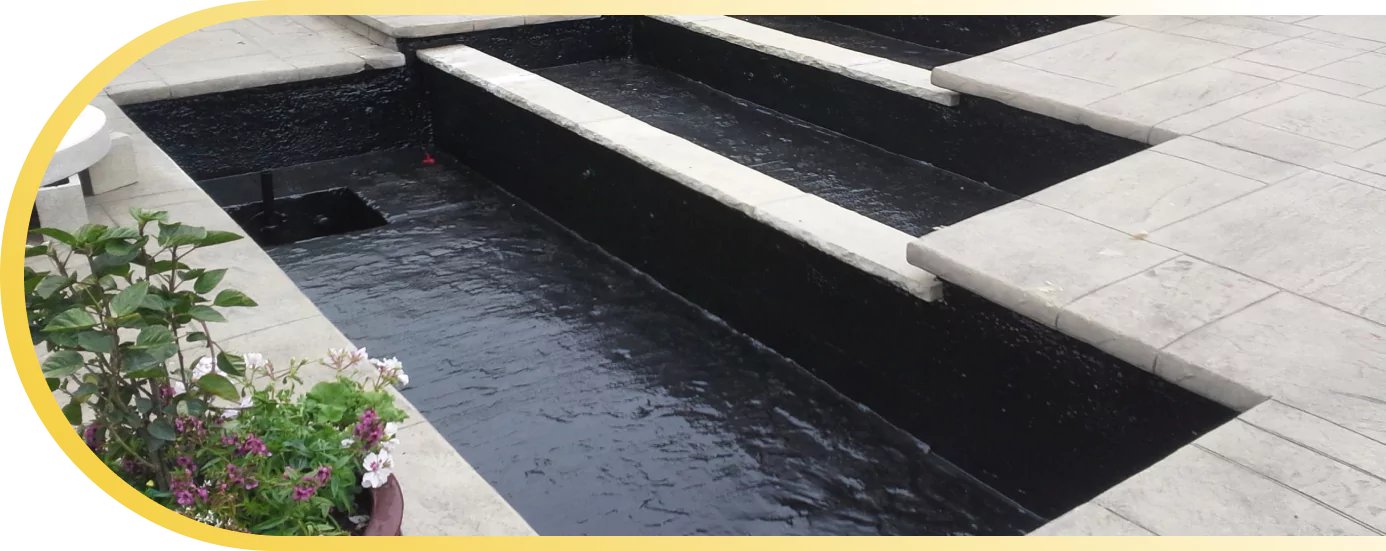 Water Pool concrete fountain rehabilitation