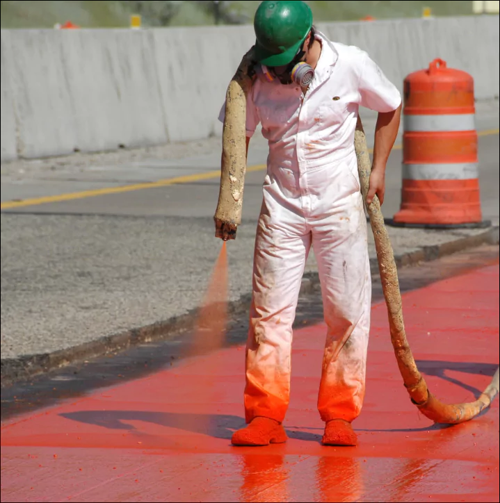 Bridge Deck Waterproofing Red Coatings Application Process