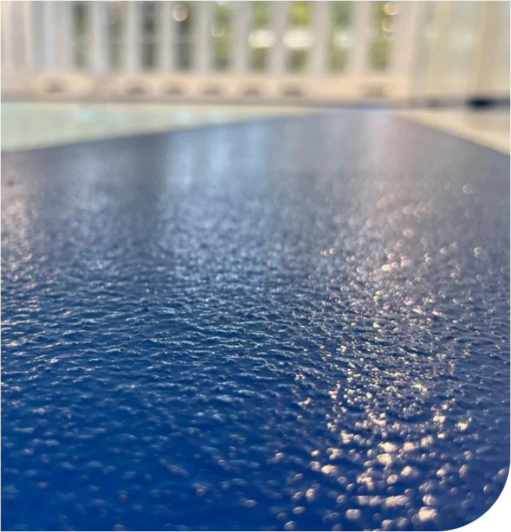 Blue Durable, Textured Coating