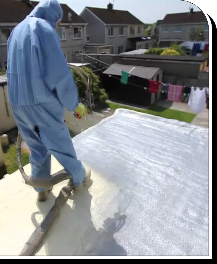Spray Foam Roofing Application for Waterproofing