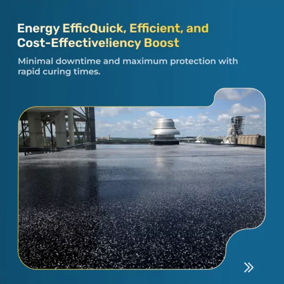 Roof with ArmorThane protective coating