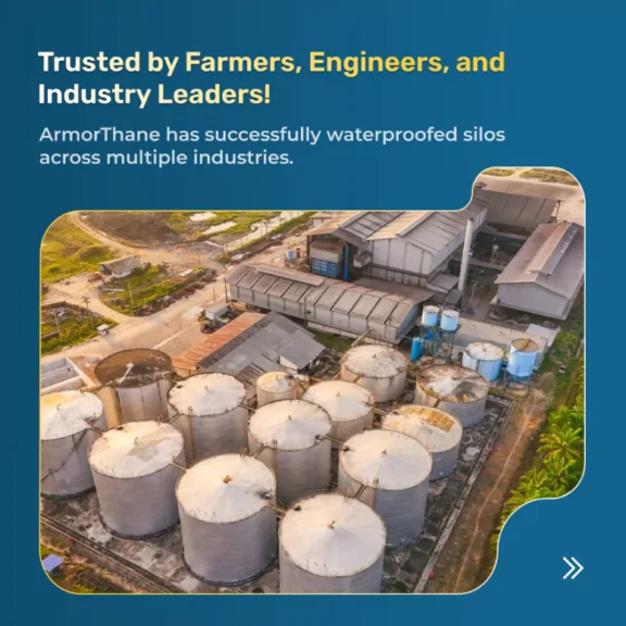 Waterproofed Silos for Diverse Industries