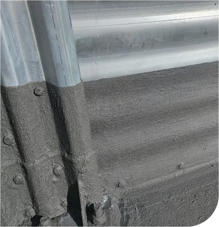 Corrugated Metal with Protective Black Coating