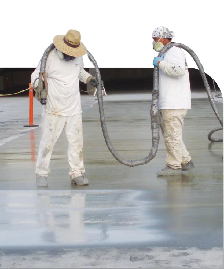 Spray-On Waterproof Coating for Concrete Surfaces