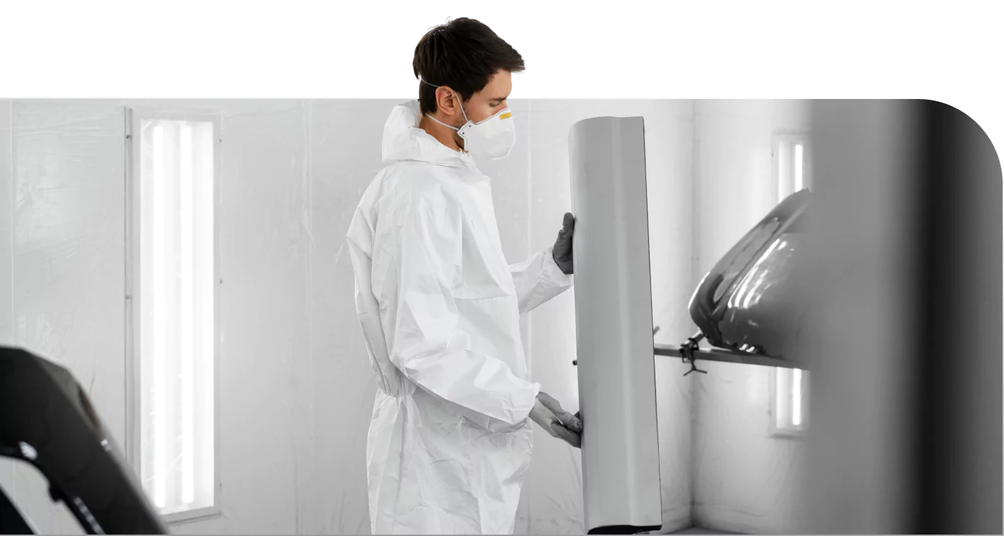 Automotive technician spray coatings