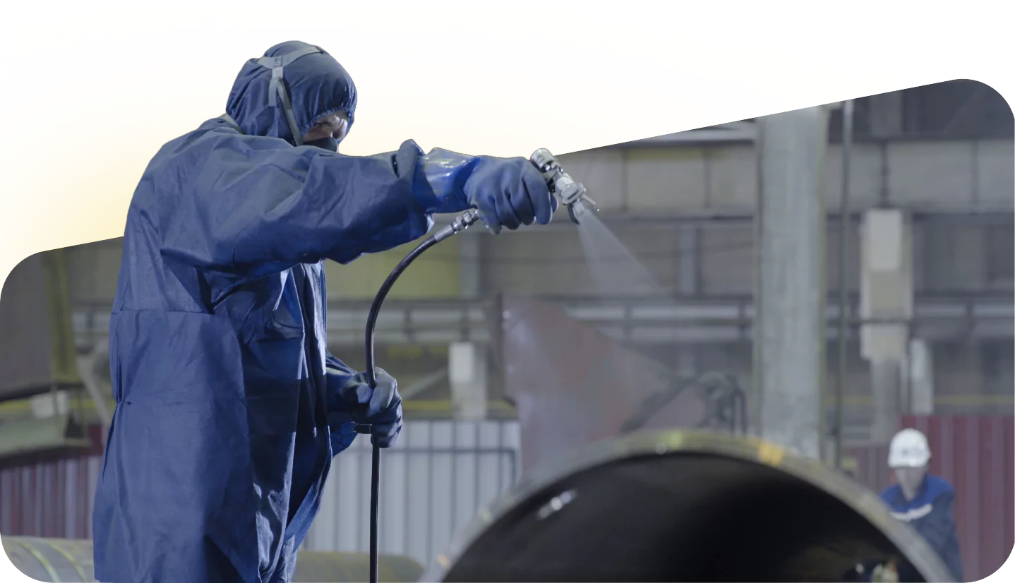 Industrial Spray Coating Process