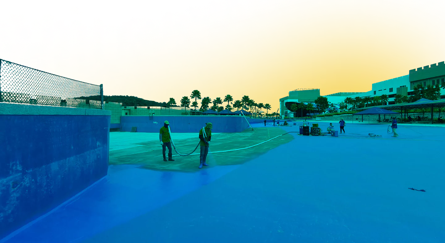 Swimming Pool Waterproofing and Coating Application