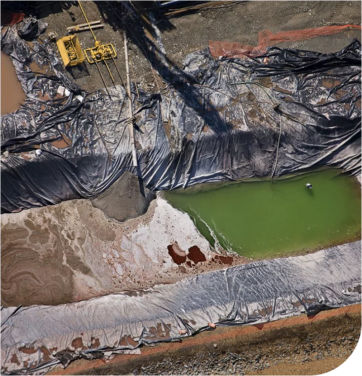 Environmental Containment Site with Liner System