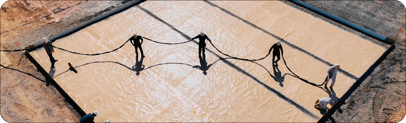 Industrial Geomembrane Installation Process