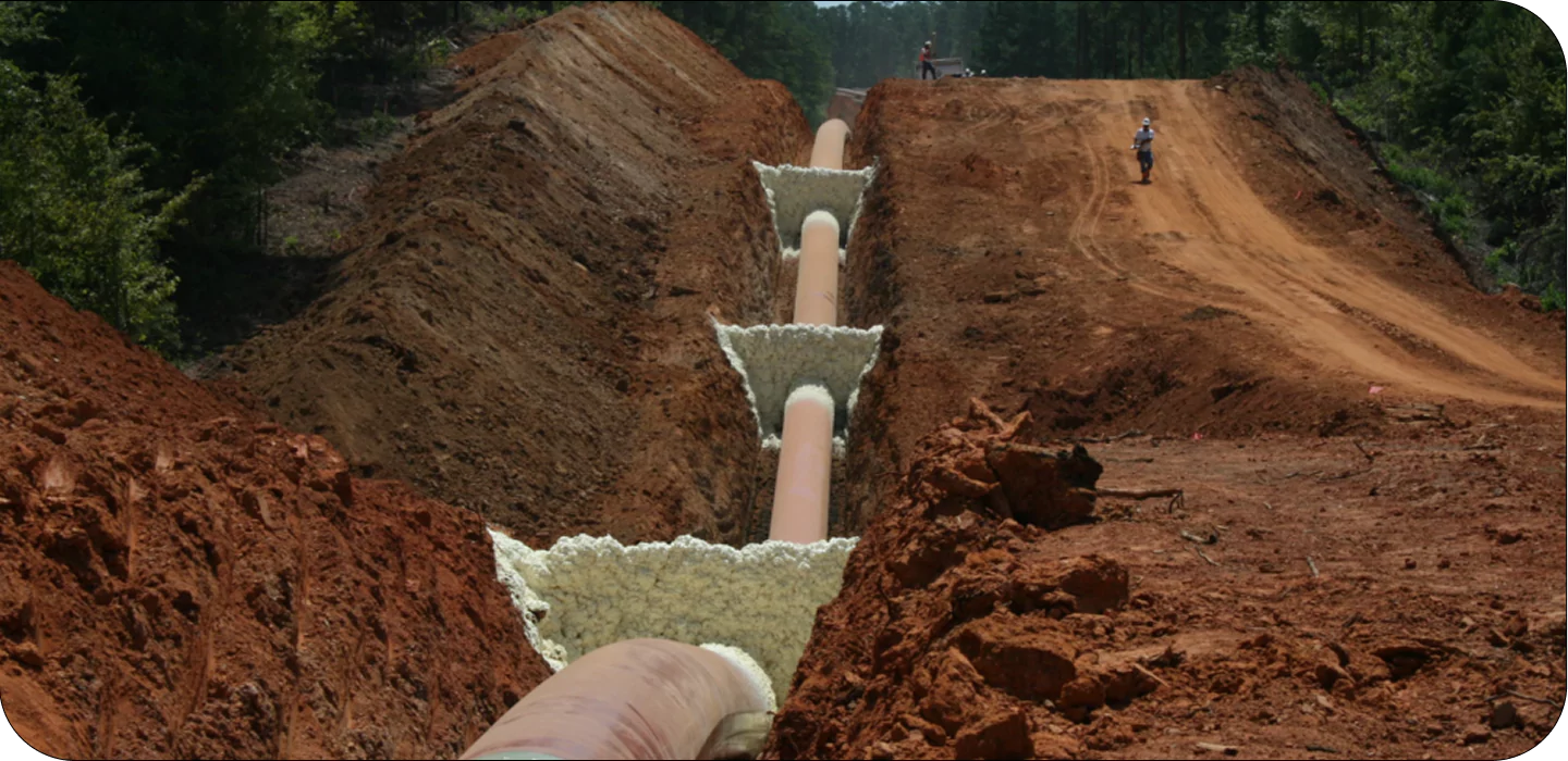 SPRAY FOAM INSULATION%E2%80%A8FOR PIPELINE TRENCH BREAKERS