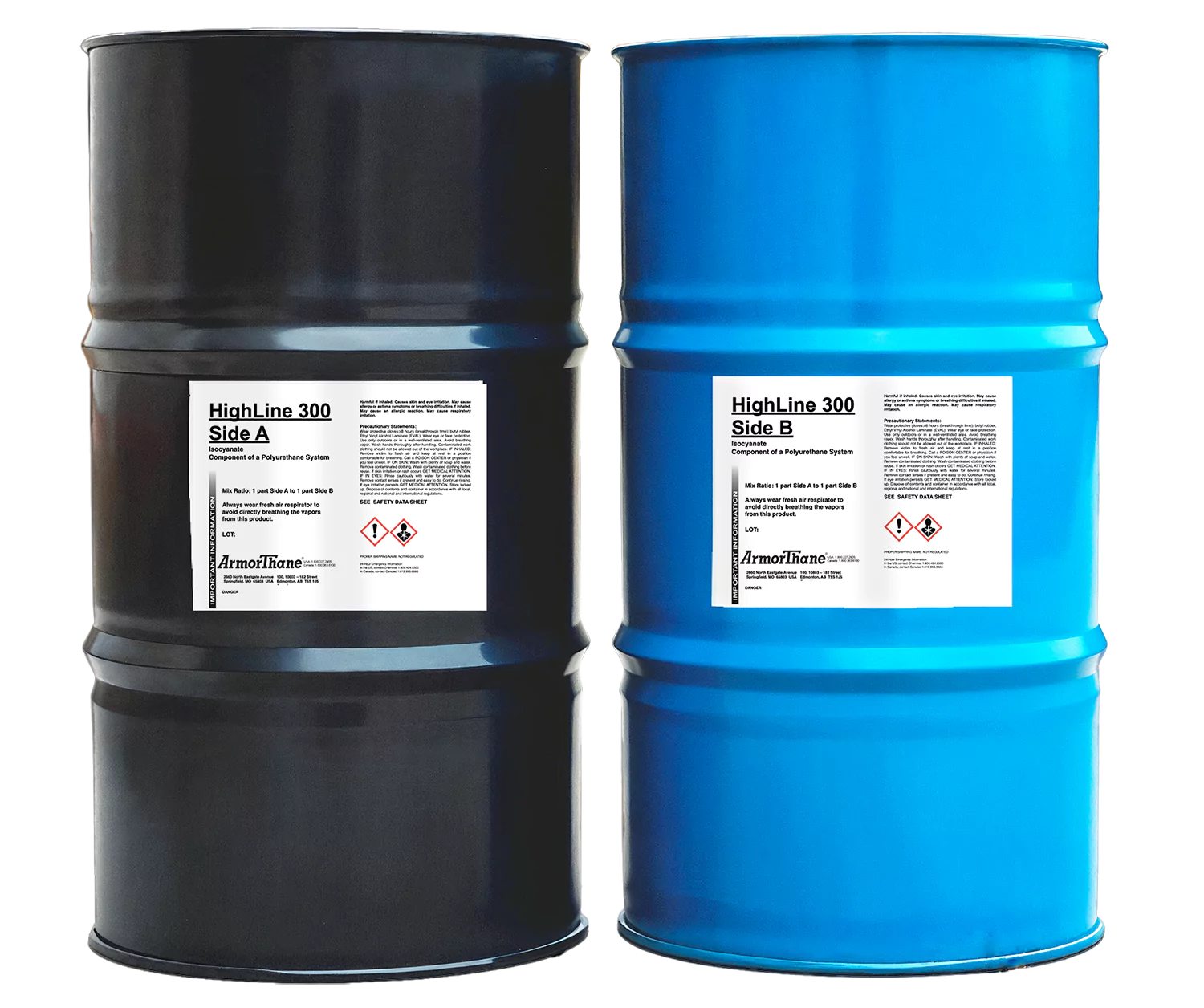highline300 drums ArmorThane Coating