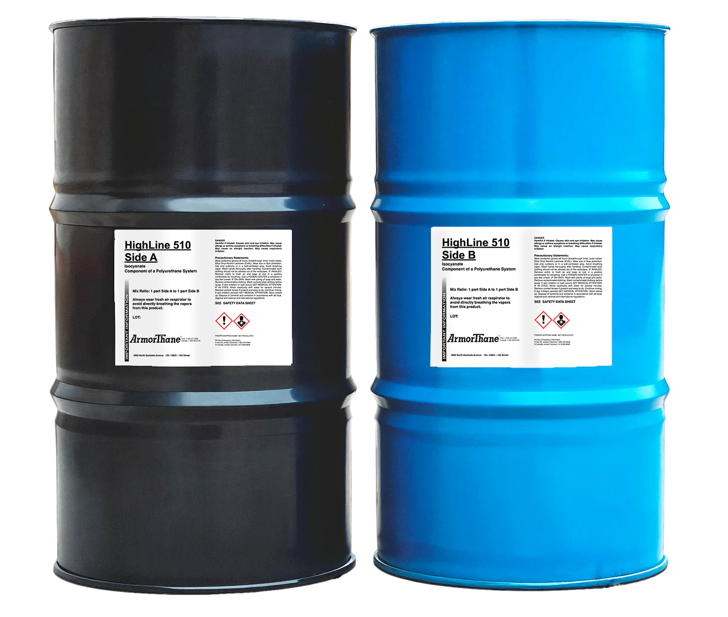 highline510 drums ArmorThane Coating