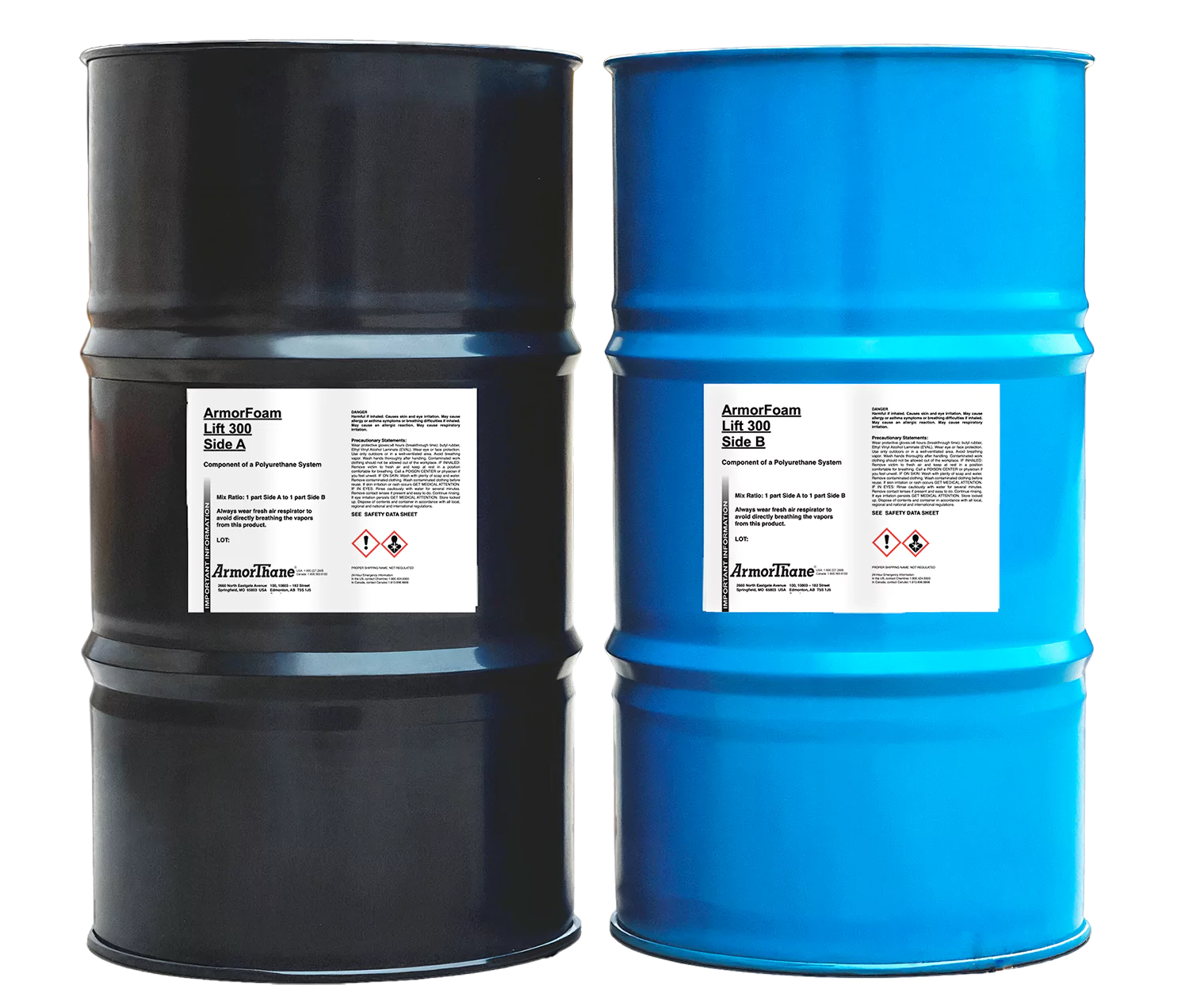 lift300 drums ArmorThane Coating