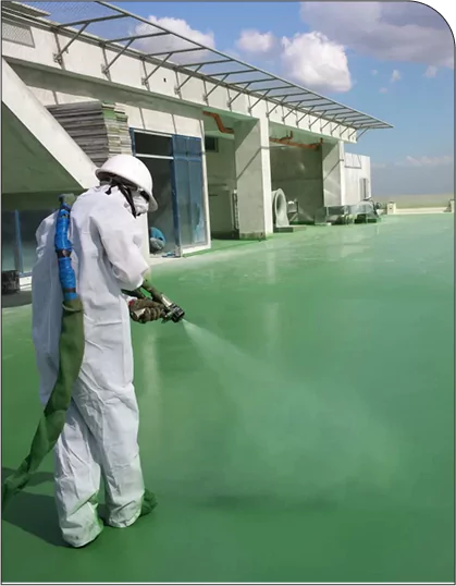 BASPOLYUREA FLAT ROOF WATERPROOFING